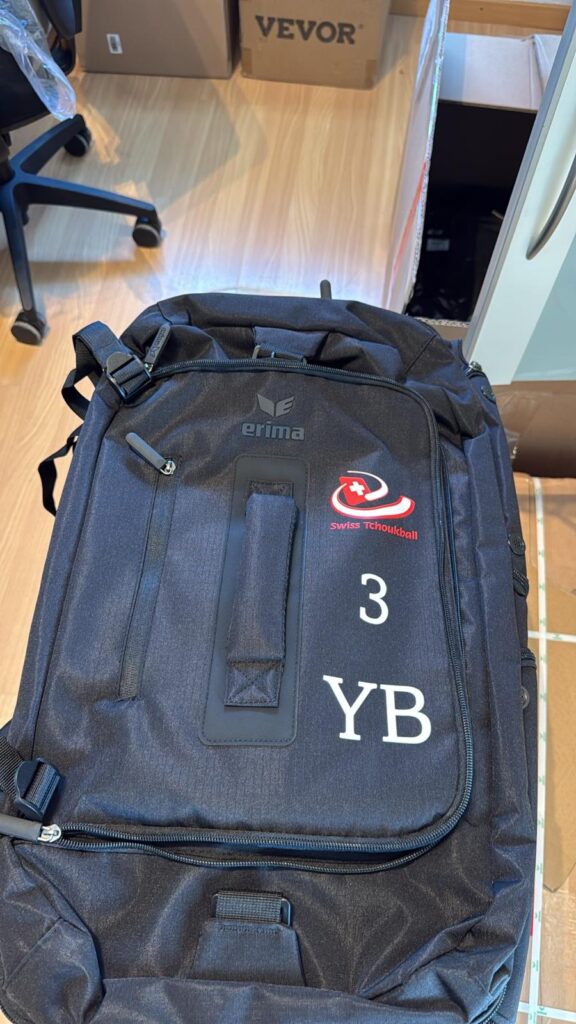 Sac de sport personnalisé avec un numéro et des initiales