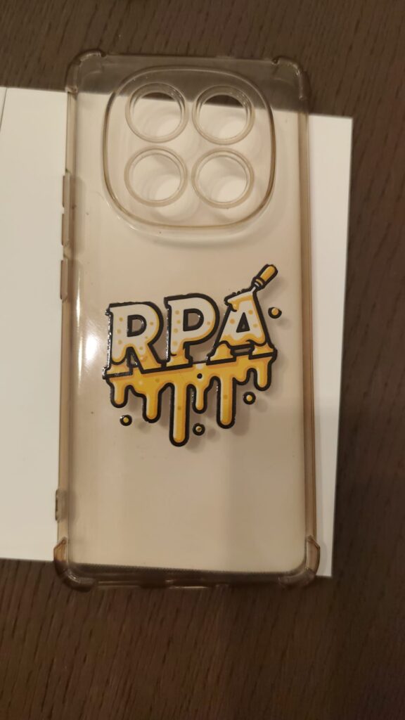 Coque de téléphone transparente avec un visuel RPA